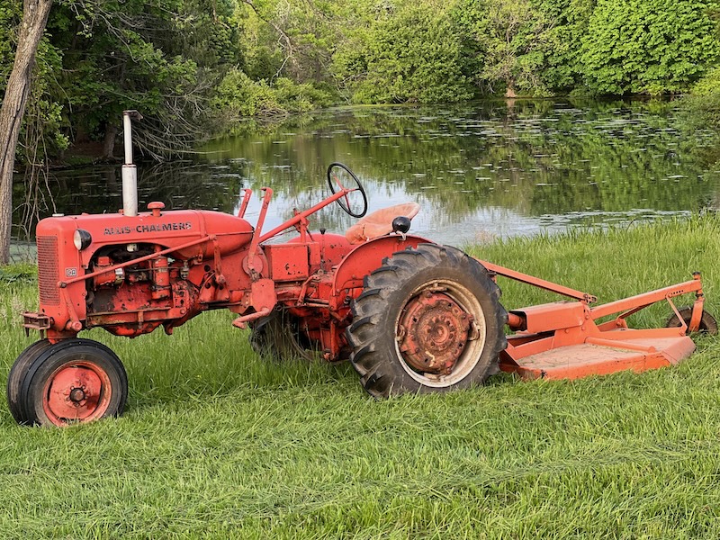 Vintage tractor still running